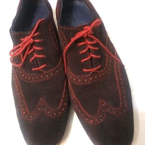 Cole Haan Wingtip Suede Men Oxford Sz 10.5M